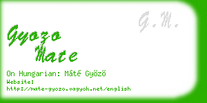 gyozo mate business card